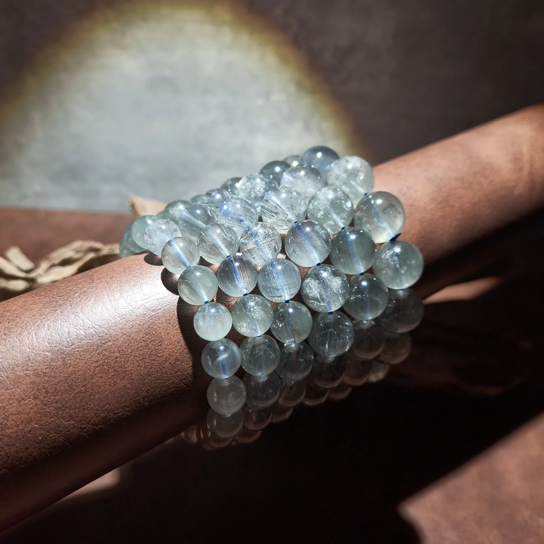 【黑胖珠宝】H0296  蓝发晶手链  多样性发其一