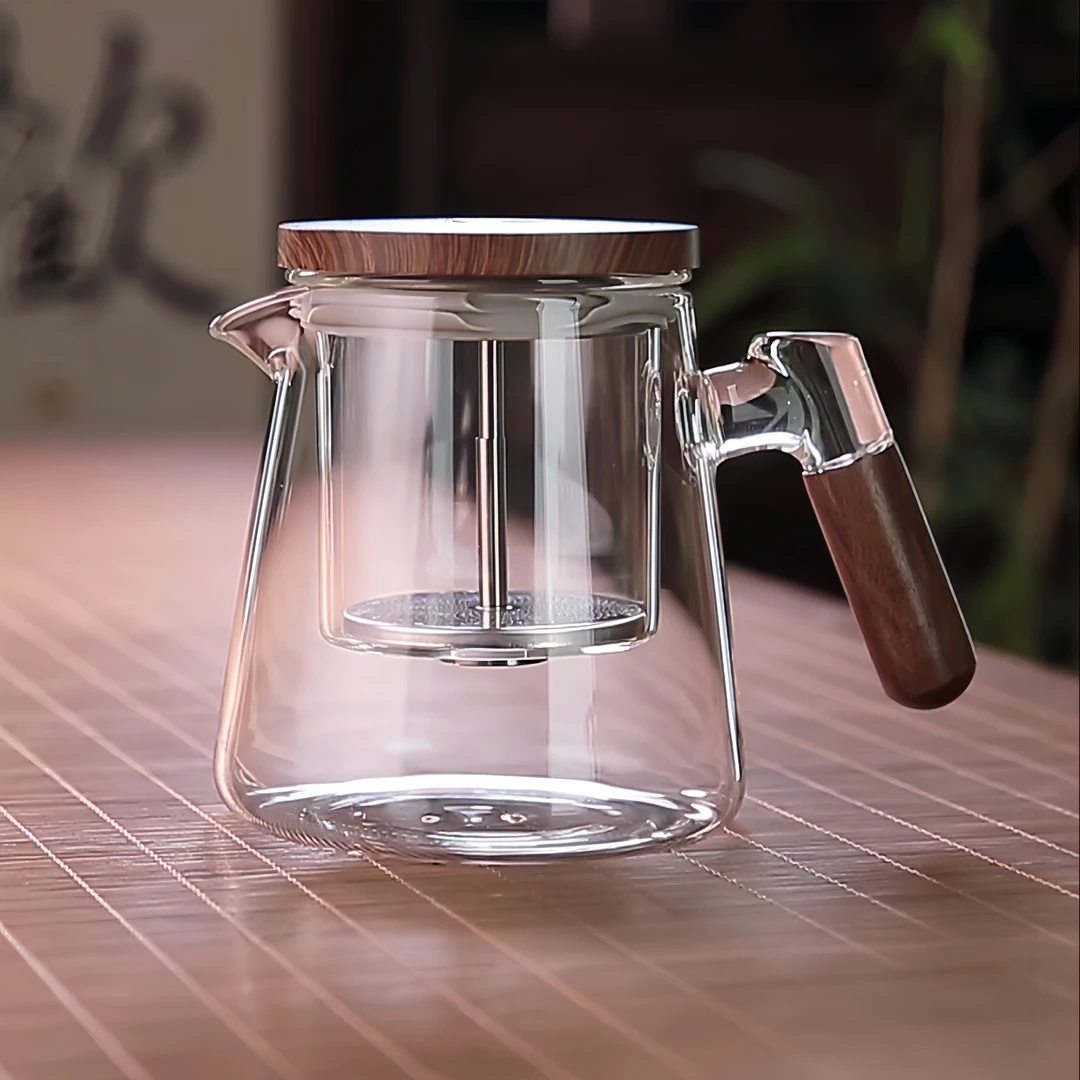 飘逸杯玻璃泡茶壶耐高温茶水分离家用全玻璃内胆泡茶神器茶具套装