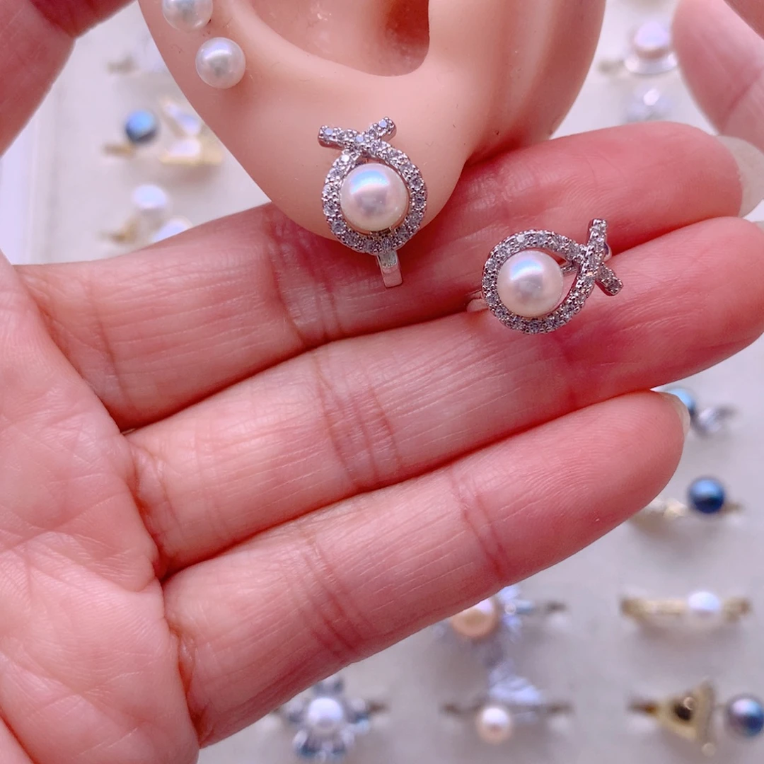 耳饰淡水珍珠合金