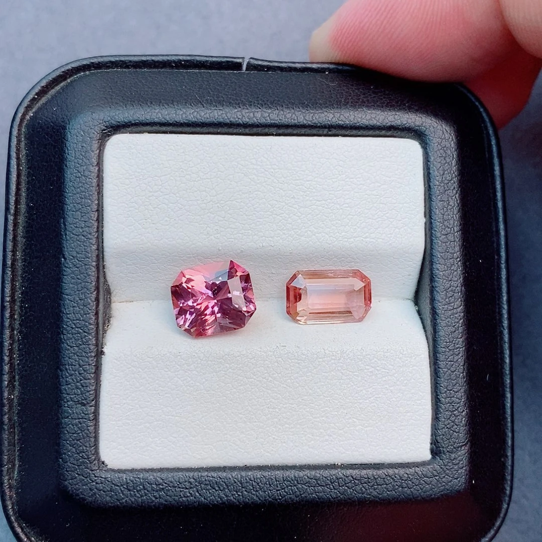未镶嵌珠宝半成品碧玺2.7ct ➕ 1.8ct