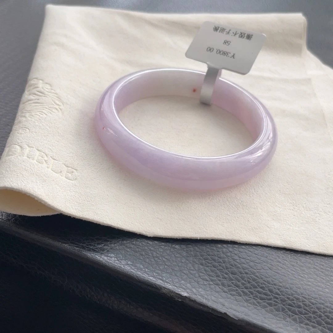 翡翠未镶嵌手镯纹58正圈