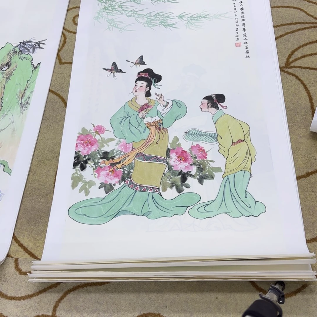 国画S***y蒙生佑四尺童