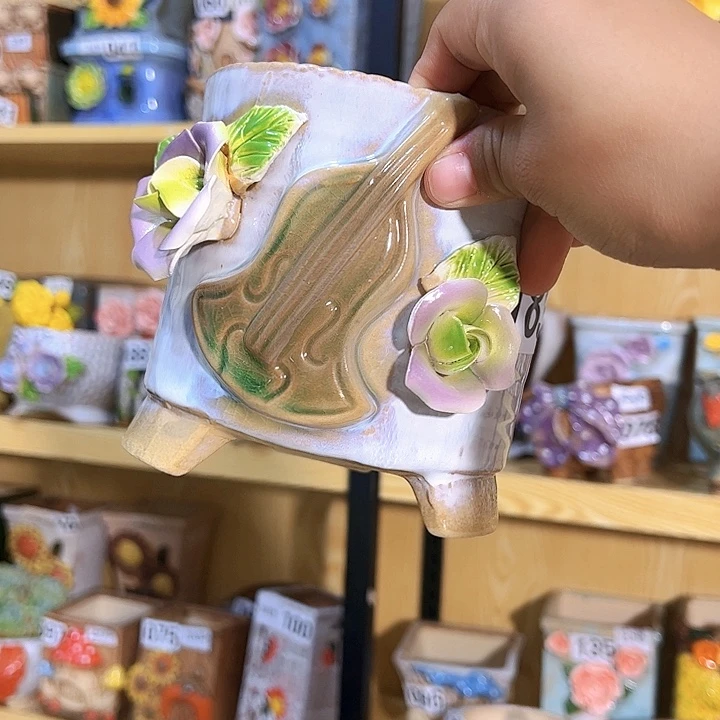 陶瓷多肉花盆满15包邮