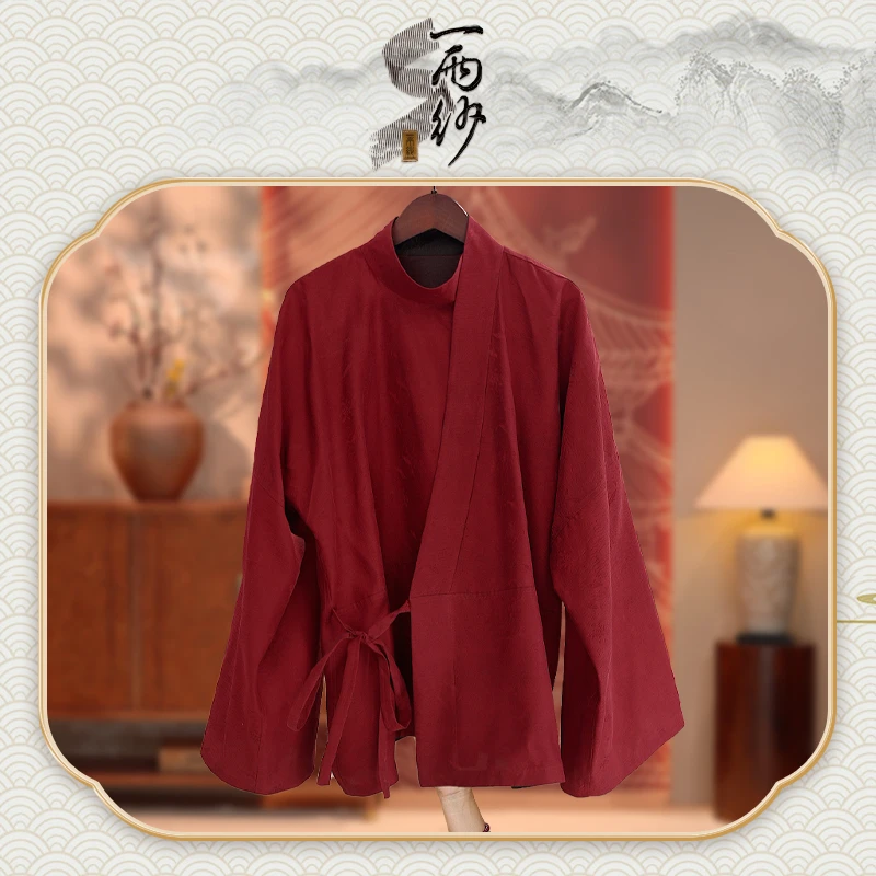 【红鱼•晋制-正绢】258512桑蚕丝正绢香云纱上衣外套新中式55
