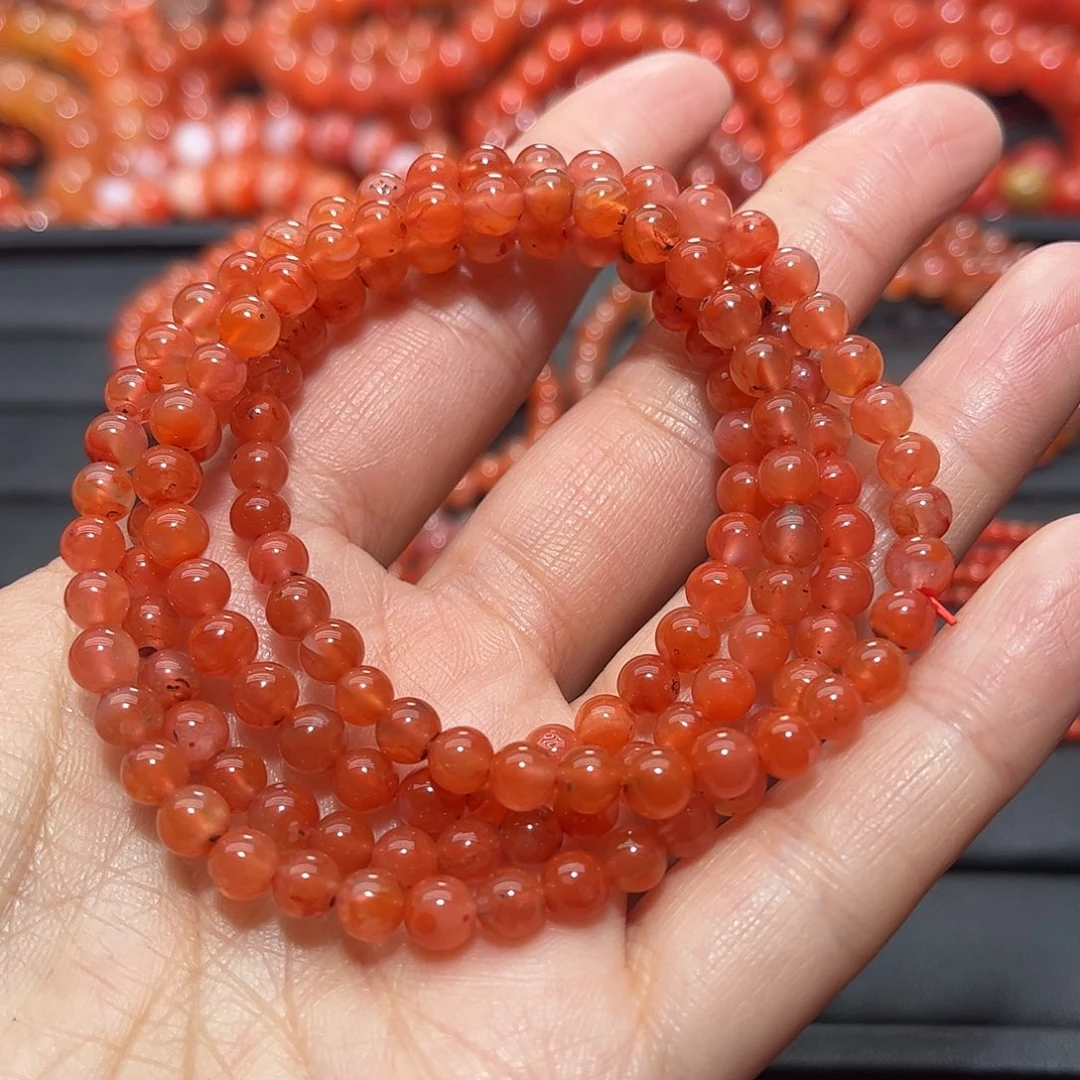 南红玛瑙手链未镶嵌