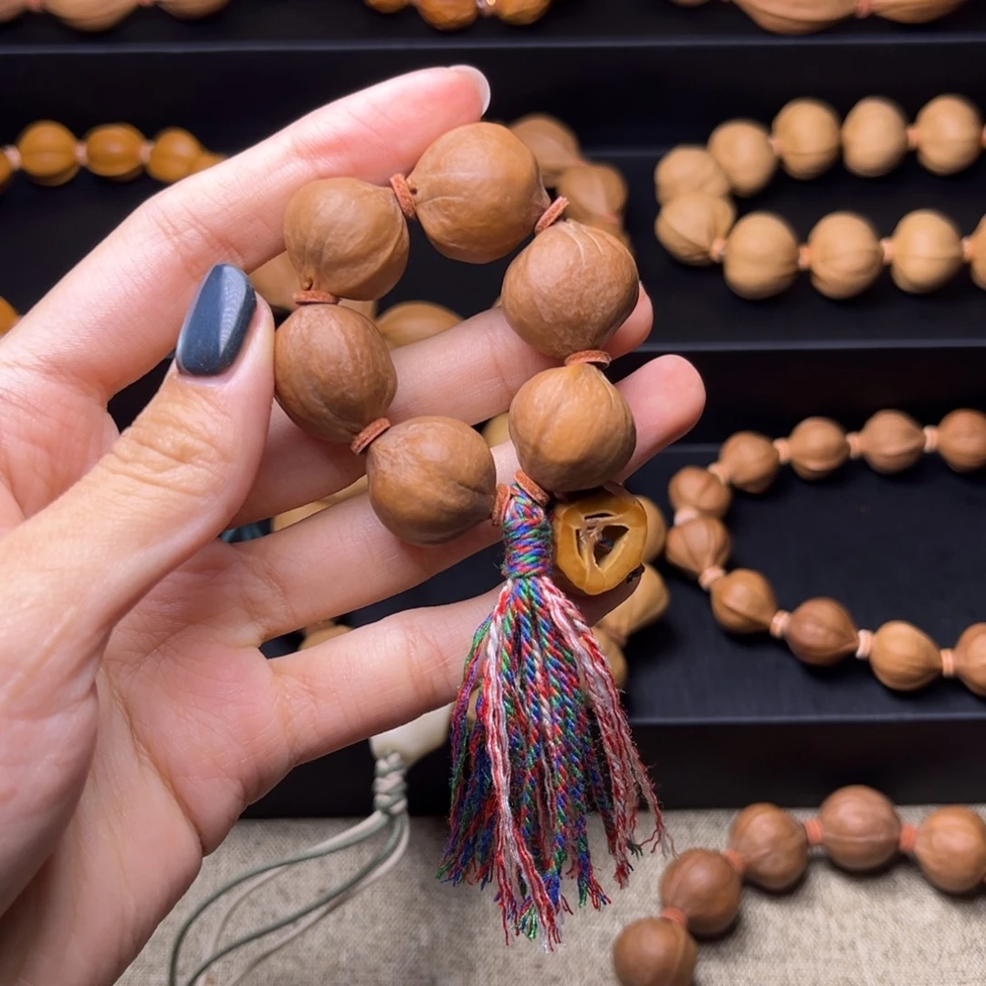 橄榄核手串/手链红料手捻