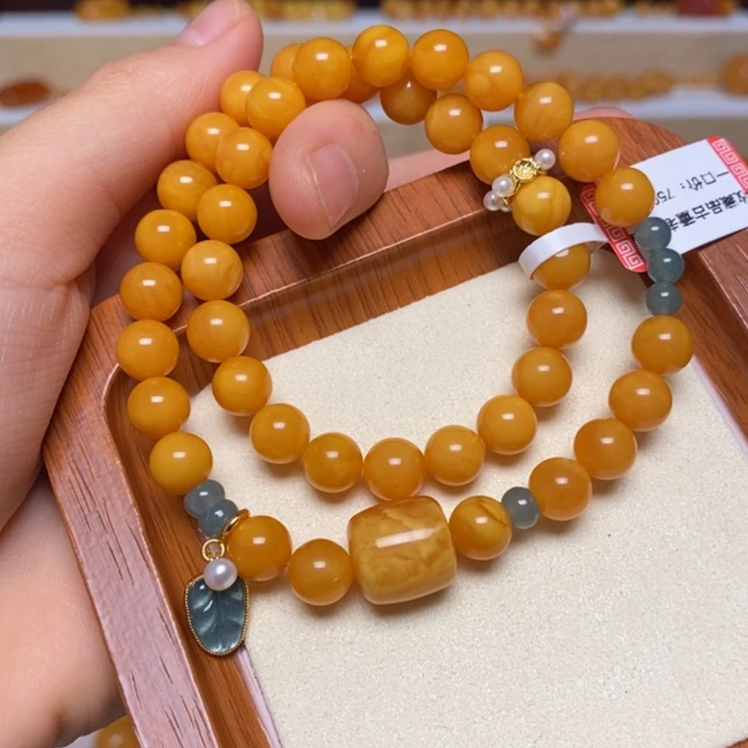 【闪购商品】未镶嵌蜜蜡手链手串