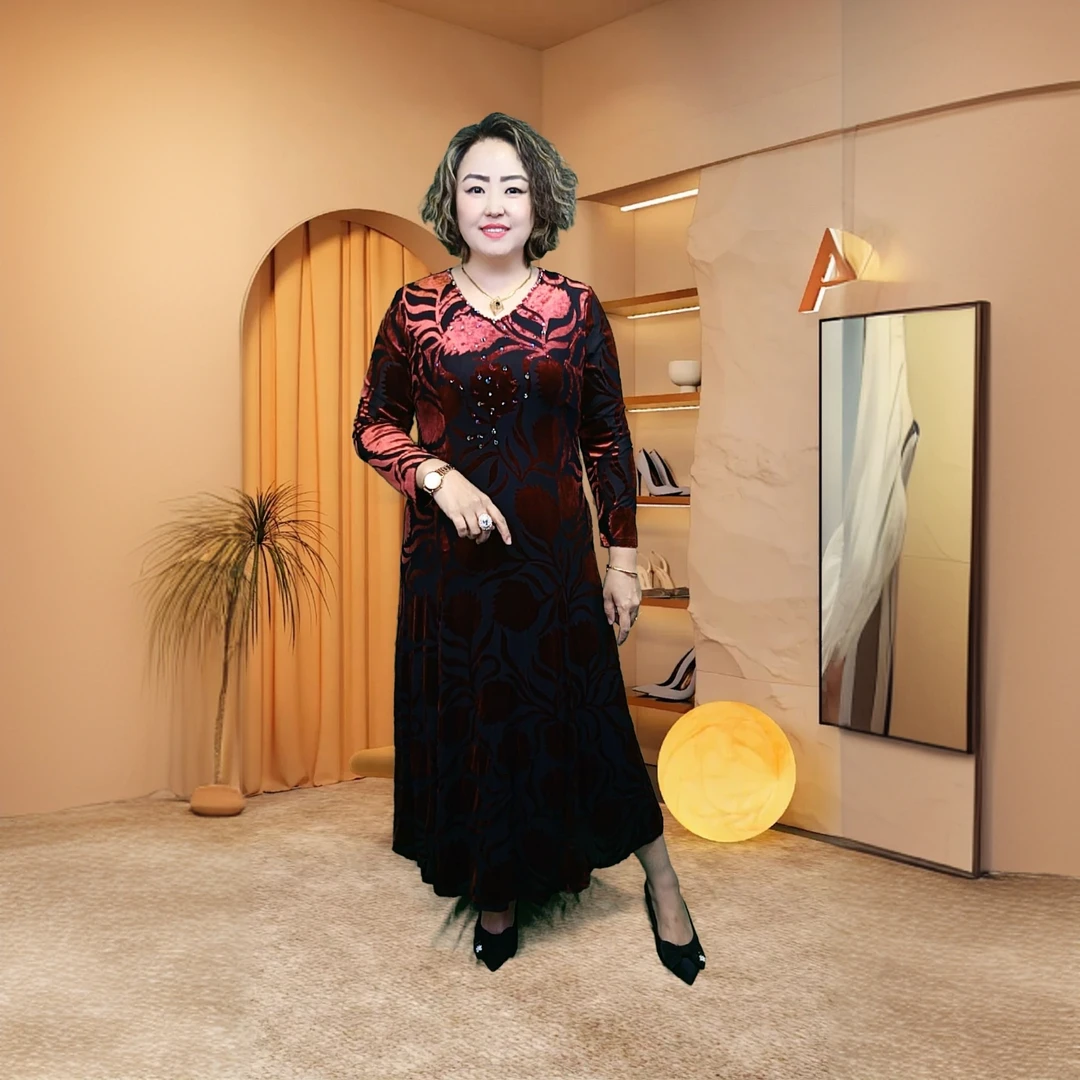 2025年新款连衣裙大码女装