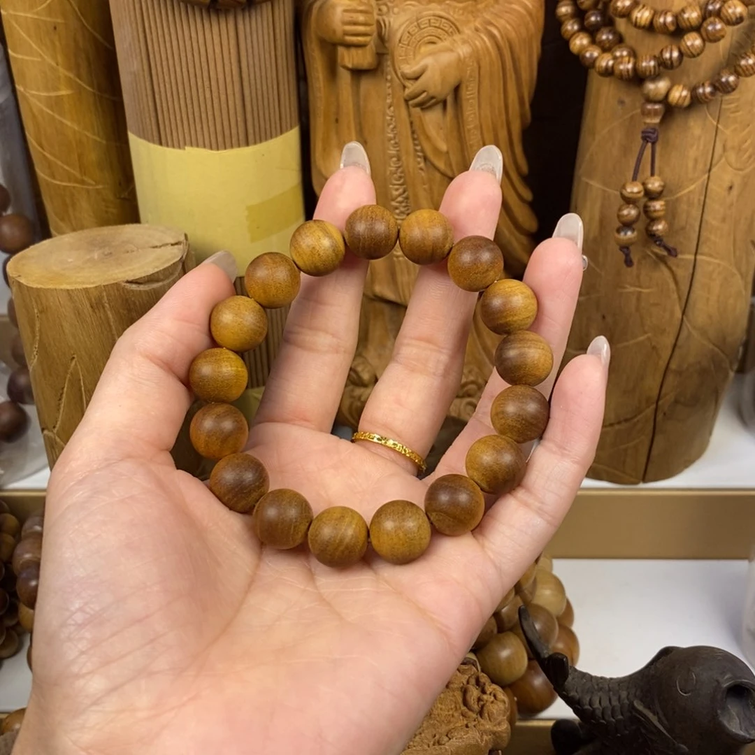 檀香木手串/手链秋****子老山檀香1.2奶香