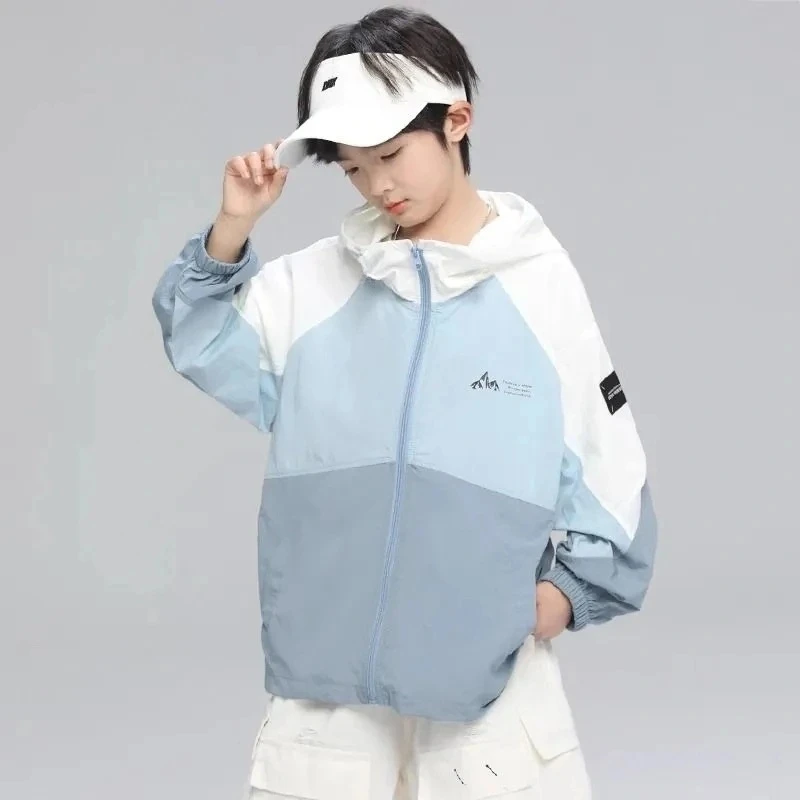 童装男童防晒衣夏天儿童防紫外线薄外套2025新款户外服薄空调衫潮