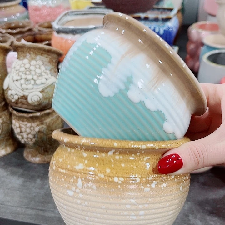 多肉陶瓷花盆满10元包邮