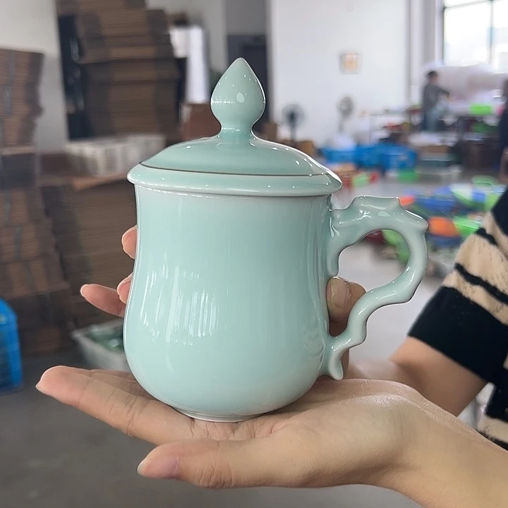 龙泉云间青瓷小米茶器