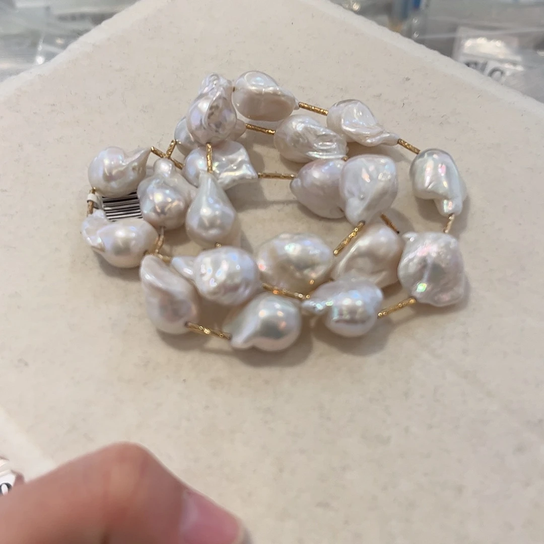 淡水珍珠颈饰合金