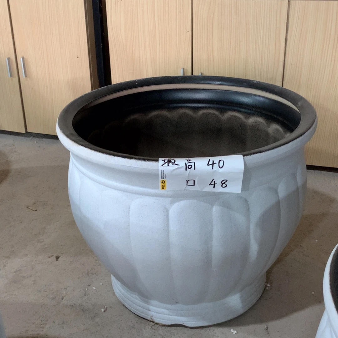 微瑕高温陶瓷花盆
