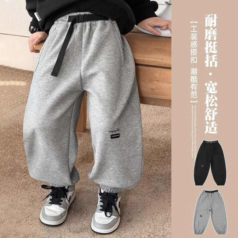 祯品轩童装男童裤子儿童运动长裤新款春装男孩大童休闲卫裤潮7593