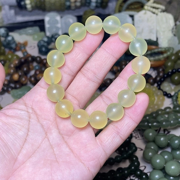 蛇纹石玉未镶嵌手链