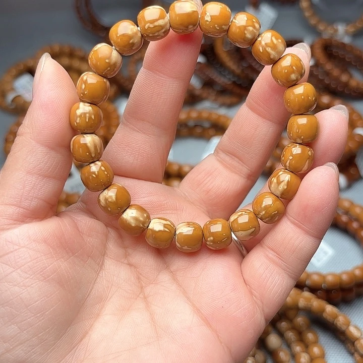 紫金鼠手串10×9花鼠老型冰激凌花纹单圈