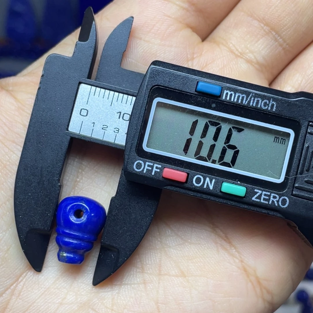 青金石未镶嵌10mm三通配饰