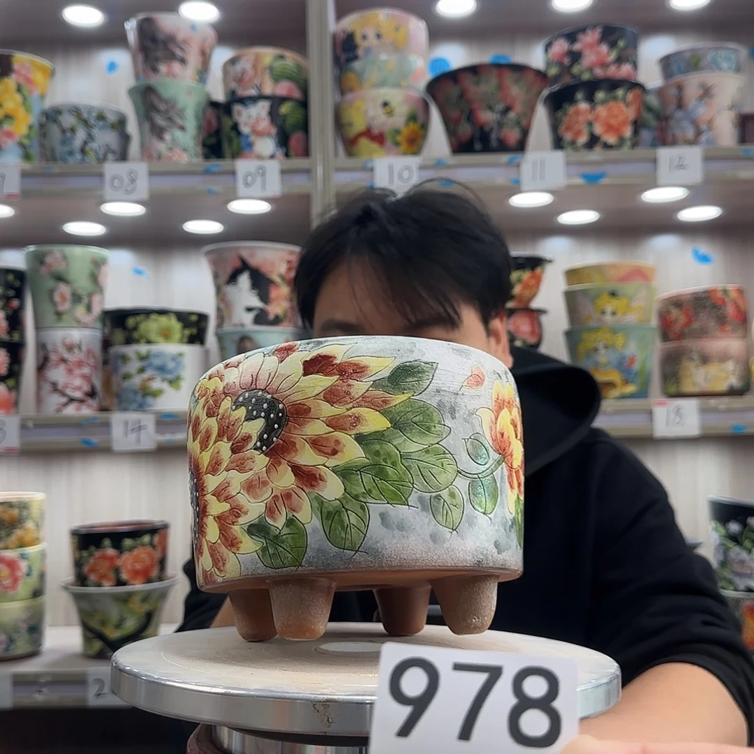 紫砂花盆瑕疵瑕疵978