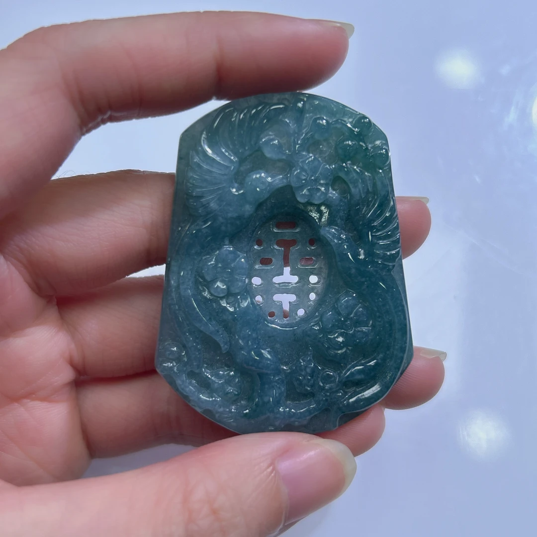 手串天然A货花鸟牌翡翠（多样性发一）