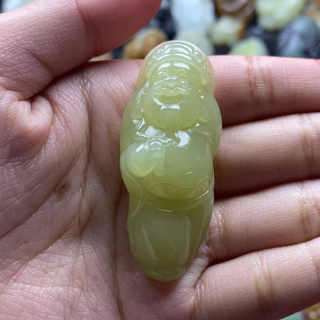 吊坠(不含链)未镶嵌和田玉（糖玉）