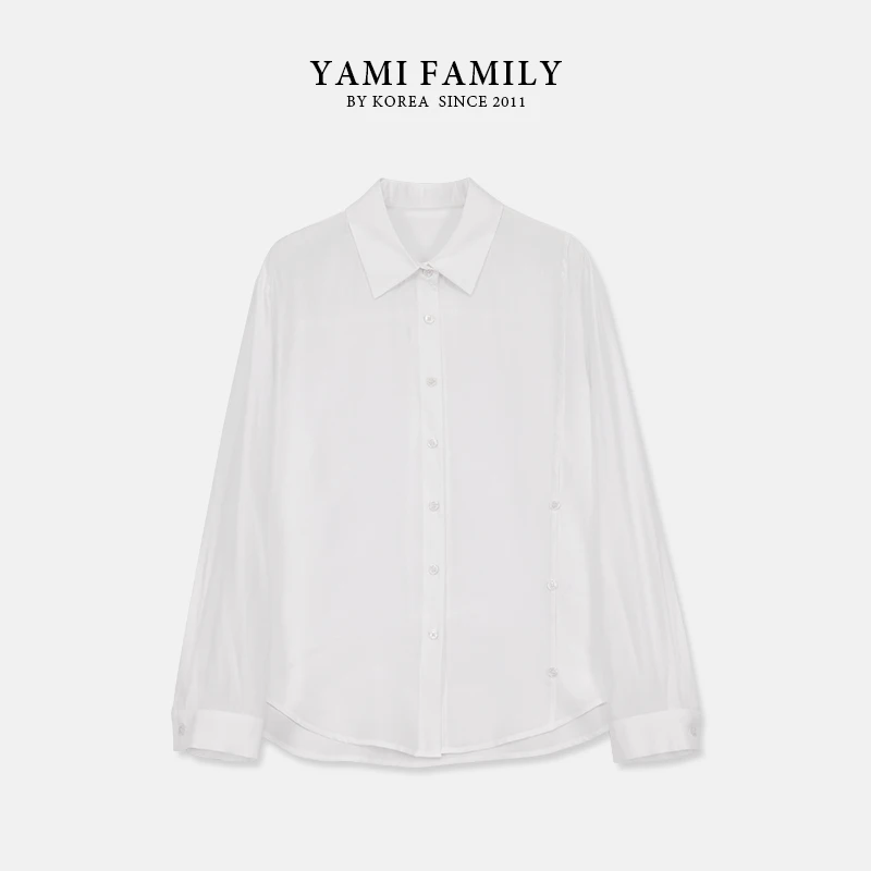 【奶皮衬衫】YM-CS-2445 春秋长袖时尚休闲百搭女士春季简约衬衫