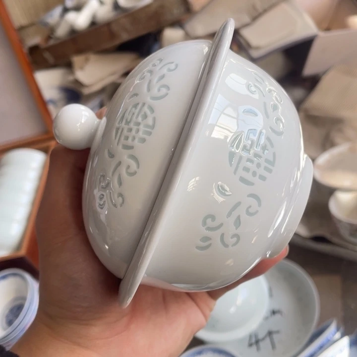 碗瓷景德镇高温细白瓷餐具