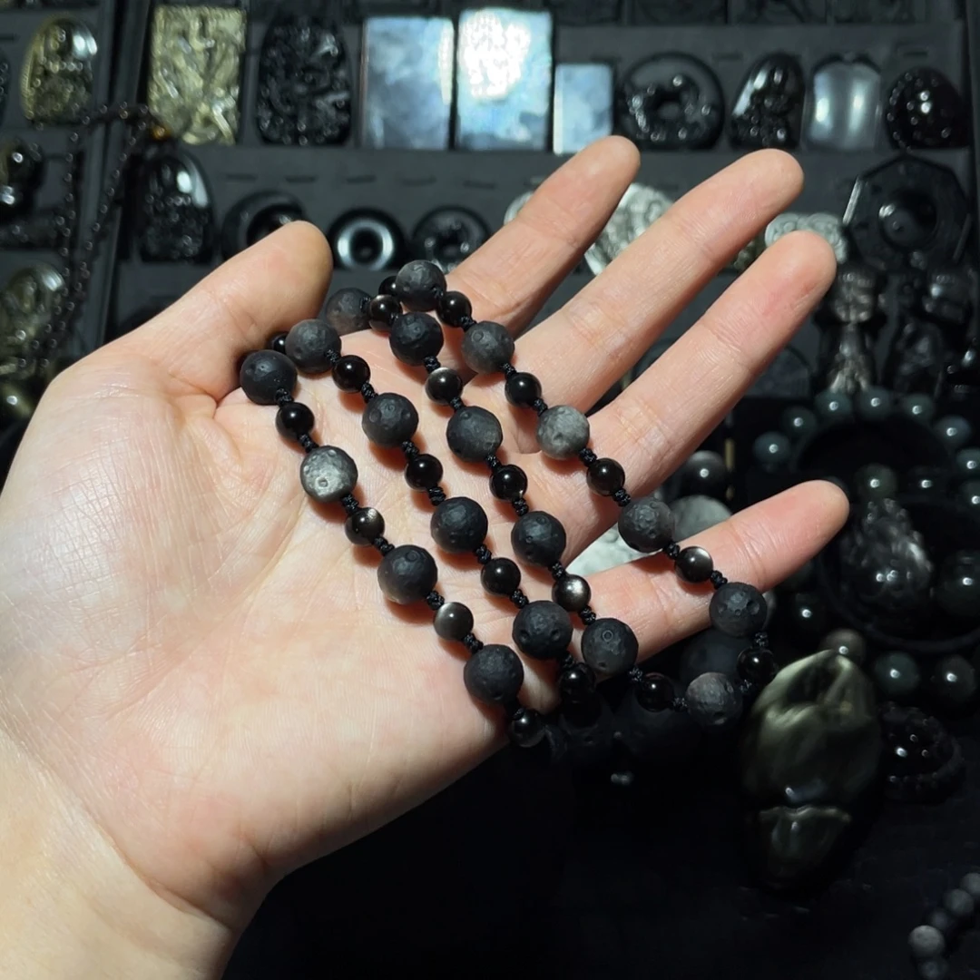 芹***菜黑曜岩未镶嵌珠宝奇石