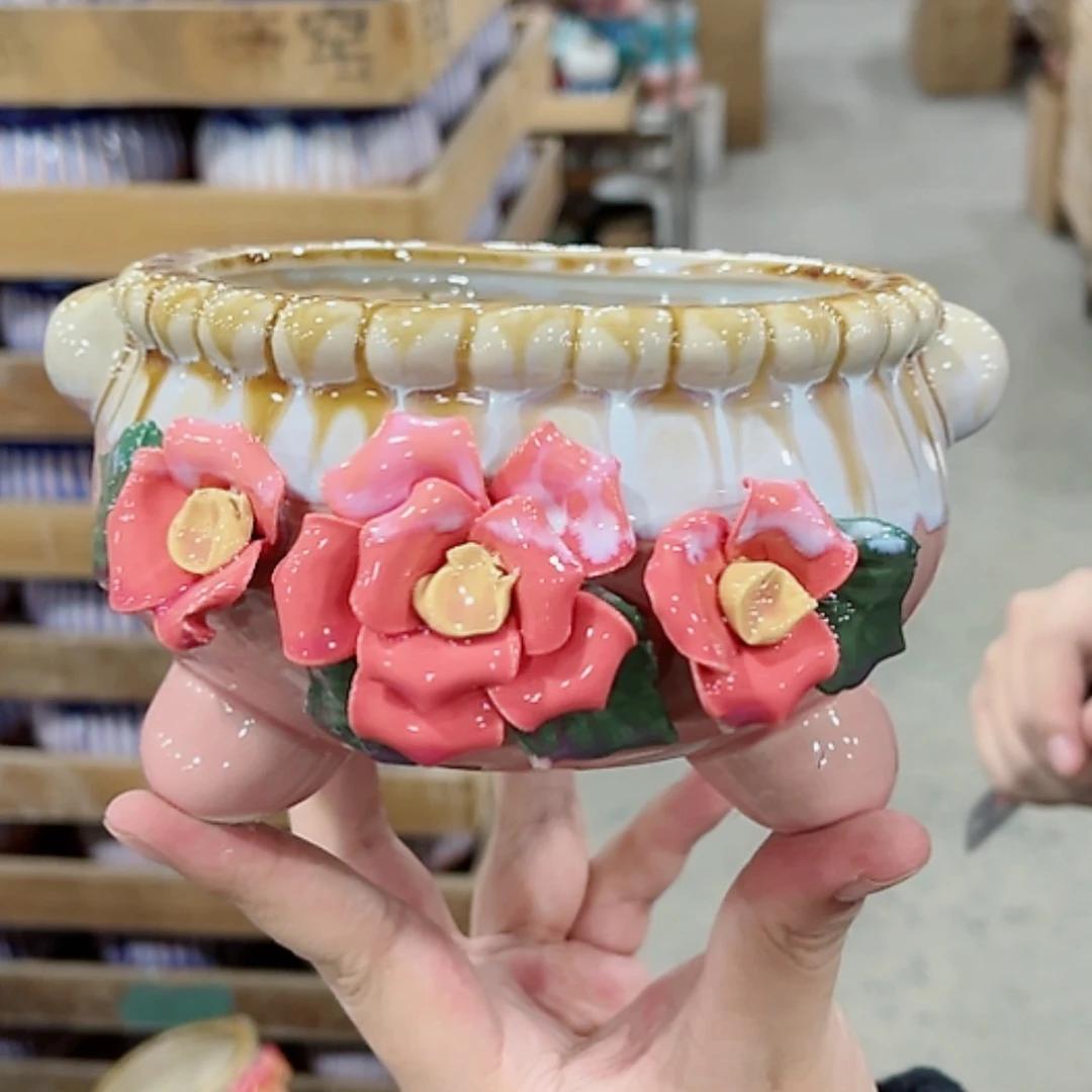 【闪购商品】陶瓷陶瓷多肉精美花盆