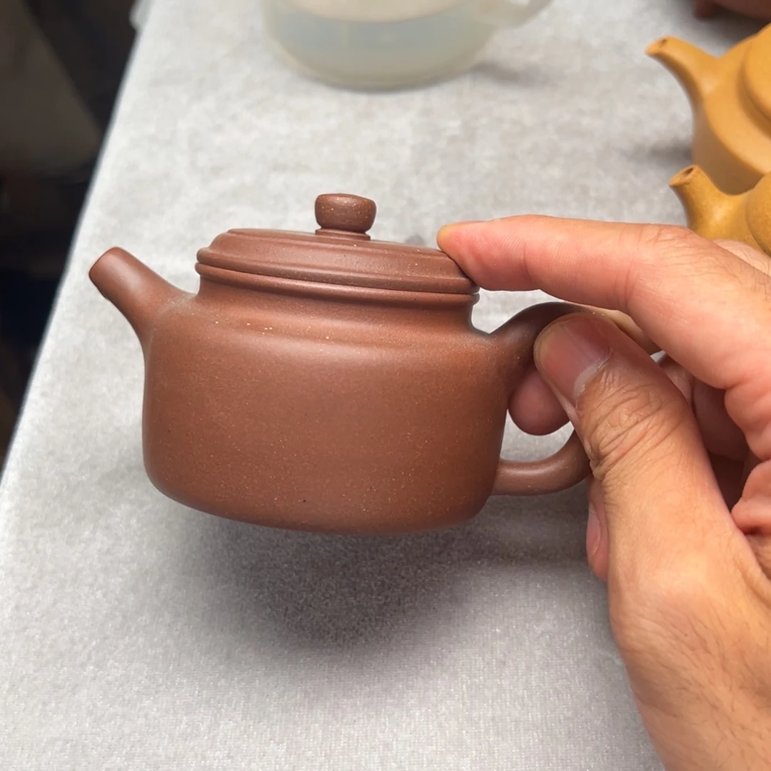 茶壶紫砂老紫泥德钟160cc