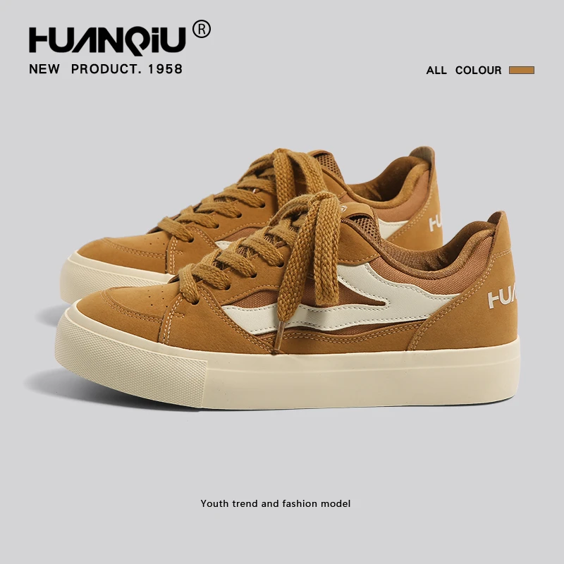 环球复古板鞋男士2025秋冬季新款潮流爆款休闲情侣百搭时尚运动鞋