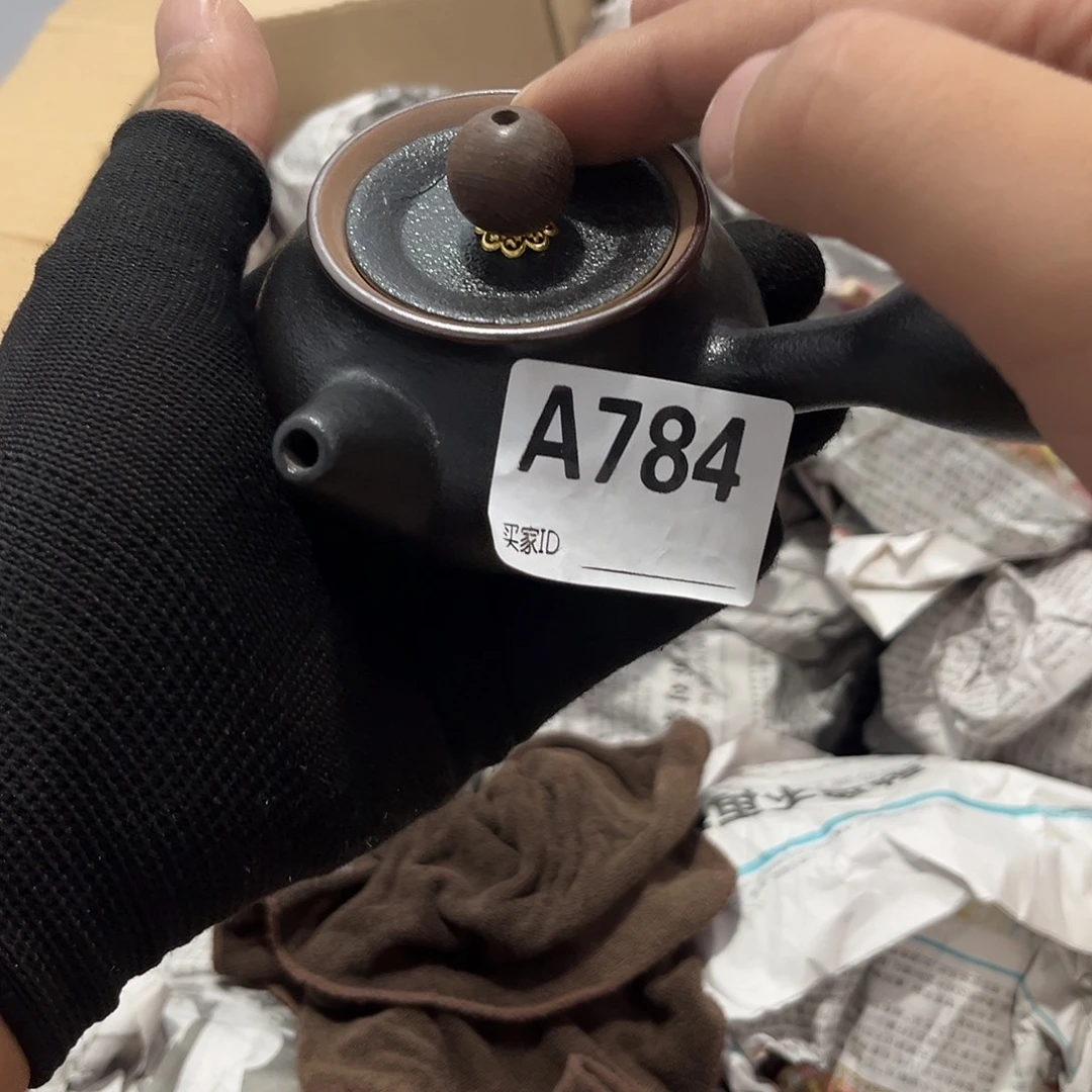 瓷片茶摆件工艺品摆件666