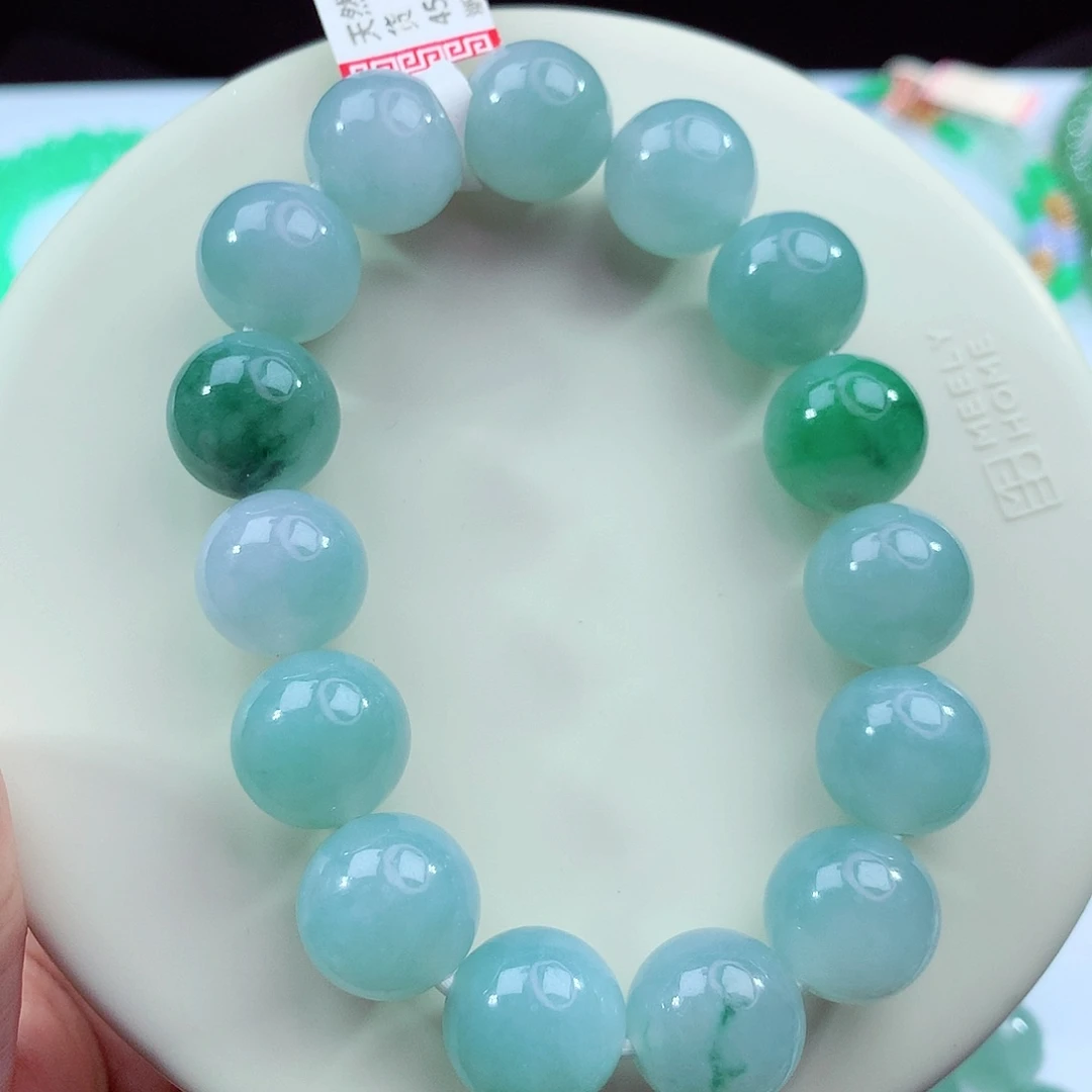 翡翠未镶嵌手链卡14.2