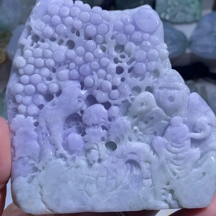 【闪购商品】颈饰未镶嵌翡翠山水悟道