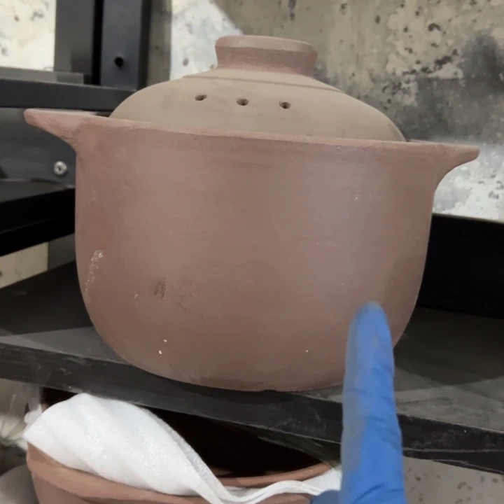 库存尾货紫砂干烧锅一套口径22