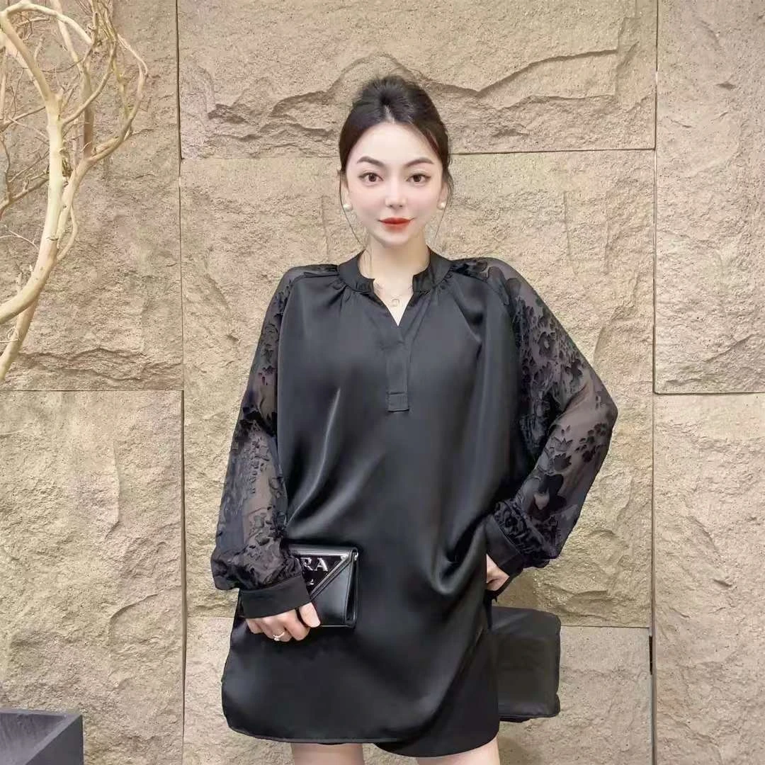 【韩艺】228#新款百搭超显瘦衬衣V领上衣