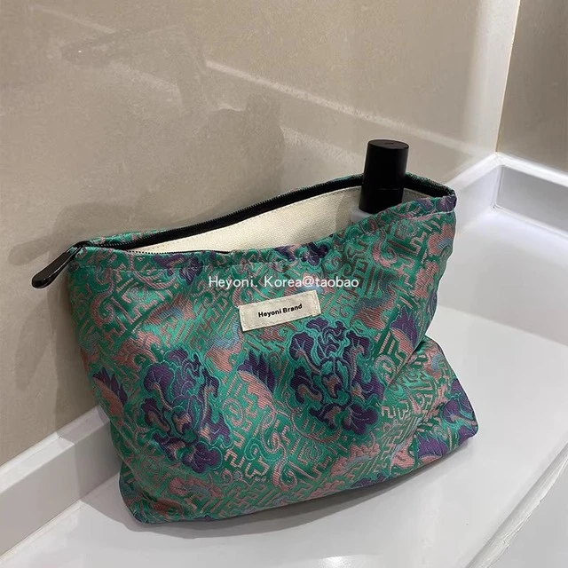 HEYONI新中式高级化妆包女大容量复古贵妇收纳旅行国风整理包