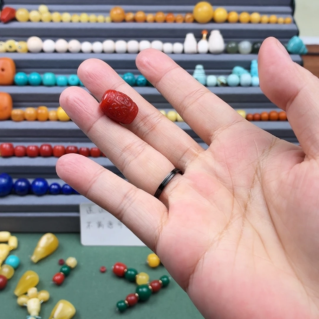 鱼***大理石磁石回文桶珠大尺寸的一个