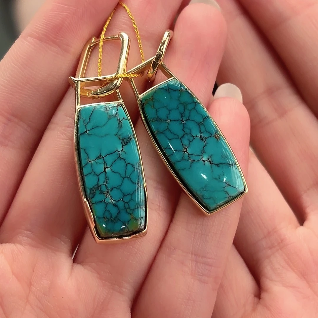 绿松石银S925镶嵌颈饰