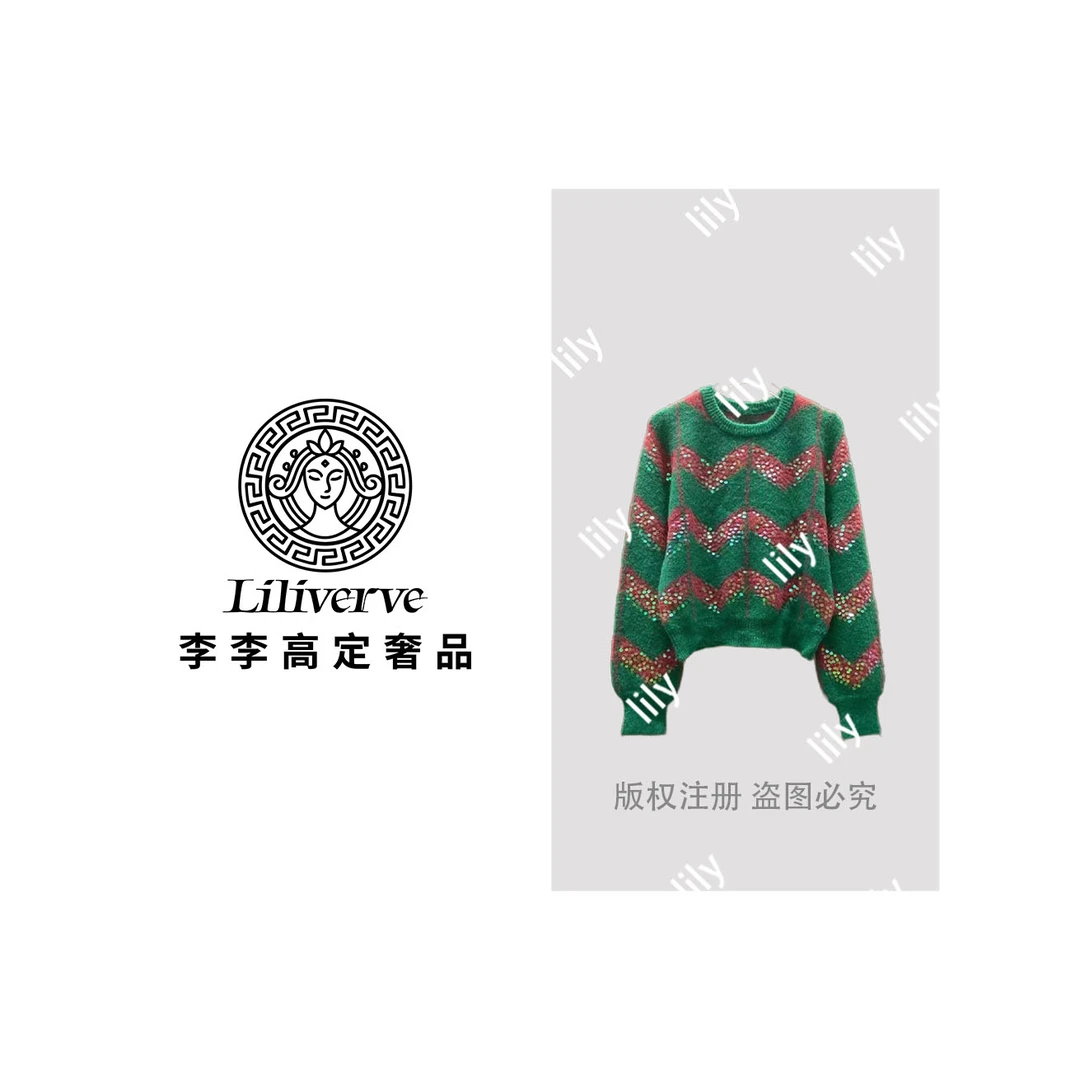 【李李lily】厚款薄款直筒型毛针织衫宽松复古网红秋冬高领 9769