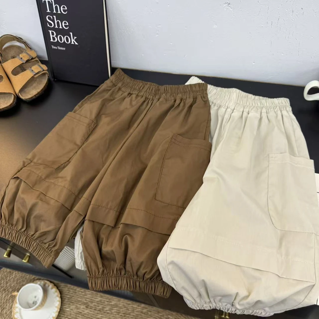 4821男女童洋气潮流炸街休闲百搭夏季收腿休闲短裤