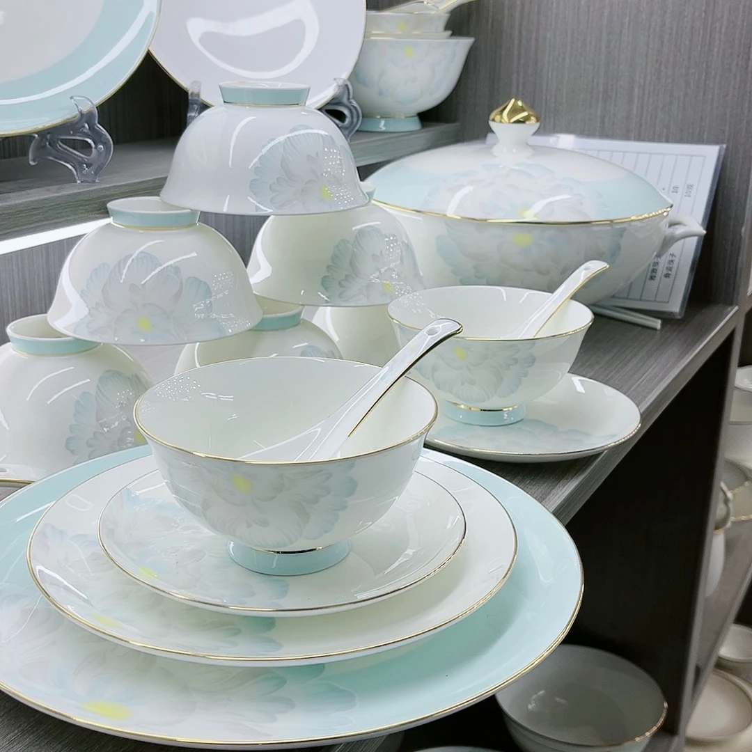 45%以上骨粉骨瓷马**?景德镇钻雅陶瓷餐具