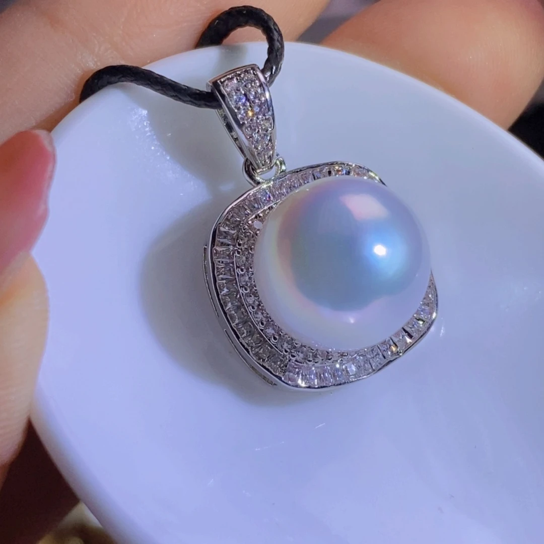 合金淡水珍珠天然淡水珍珠无染色无优化