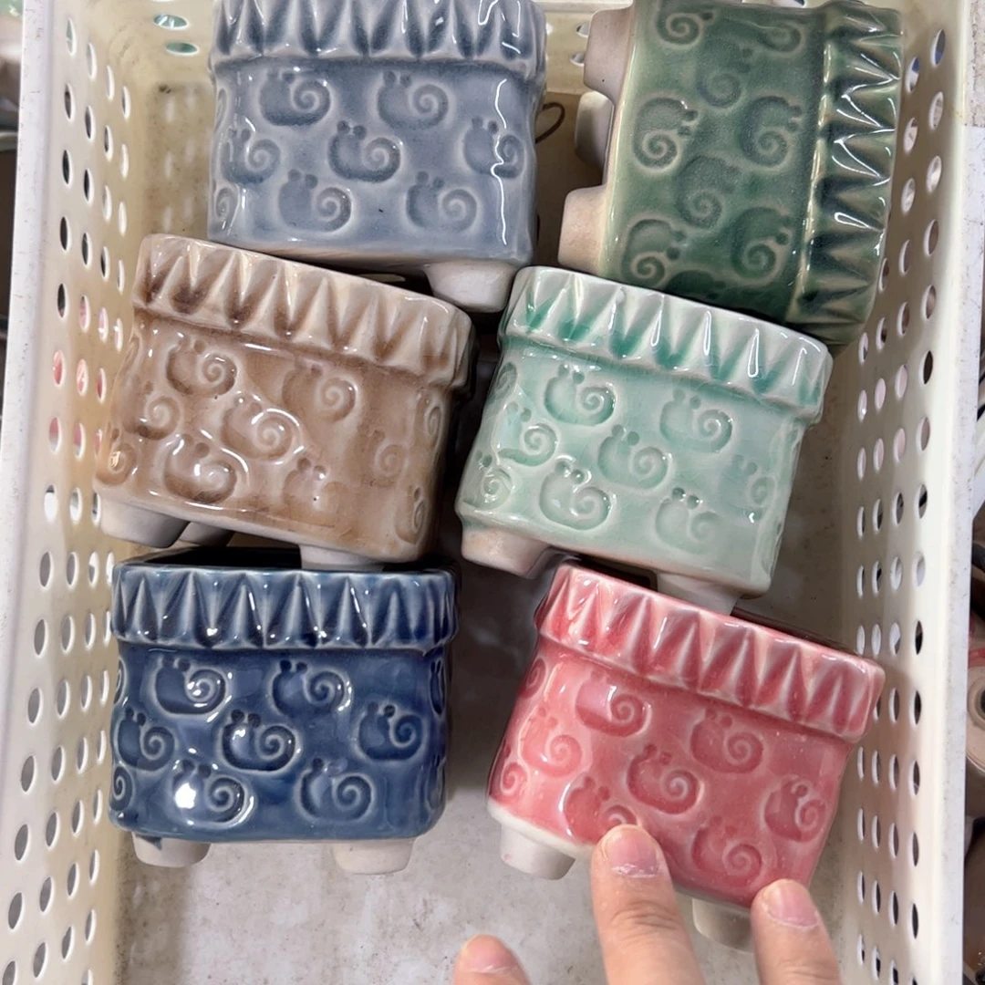 陶瓷多肉小花盆@@973