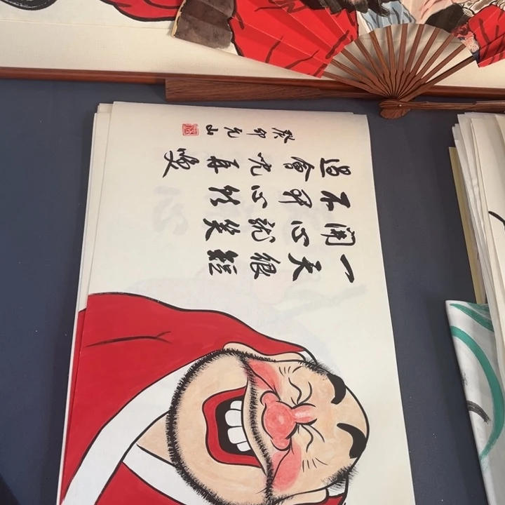 国画禅意画手绘作品宣纸