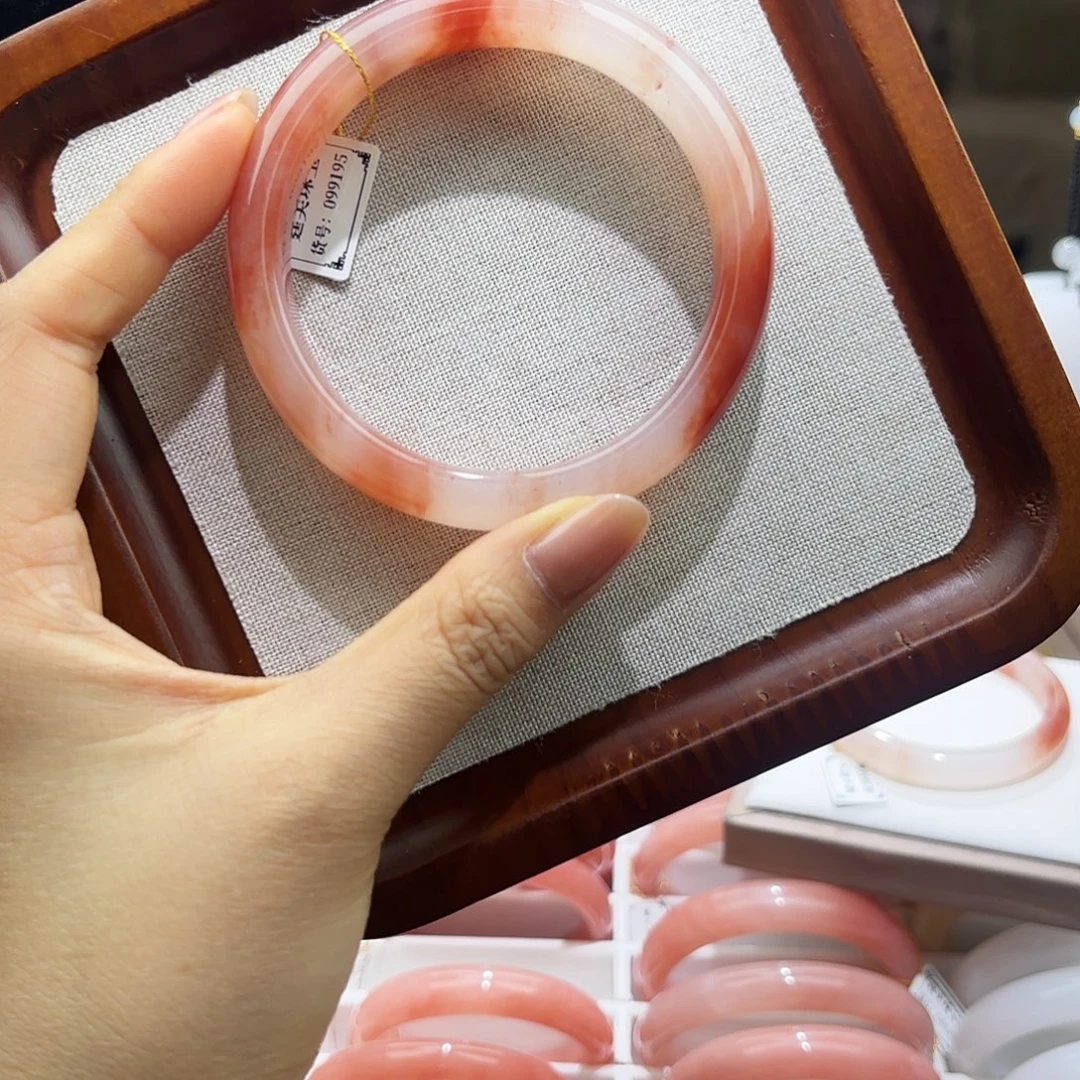 石英质玉（金丝玉）未镶嵌手镯60-61