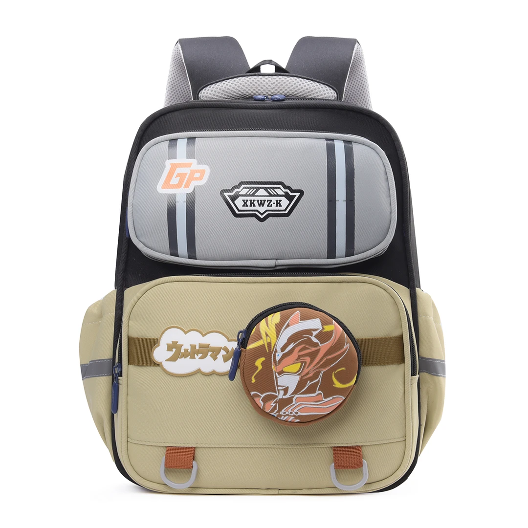 新款奥特曼书包男孩小学生一二三年级减负护脊双肩包女童轻便背包