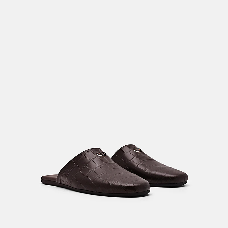 PEDRO女士豹影系列穆勒半拖鞋PW1-66380046-1