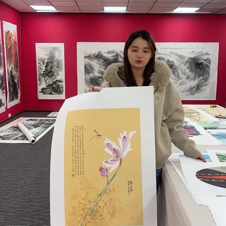 国画花鸟图画作品