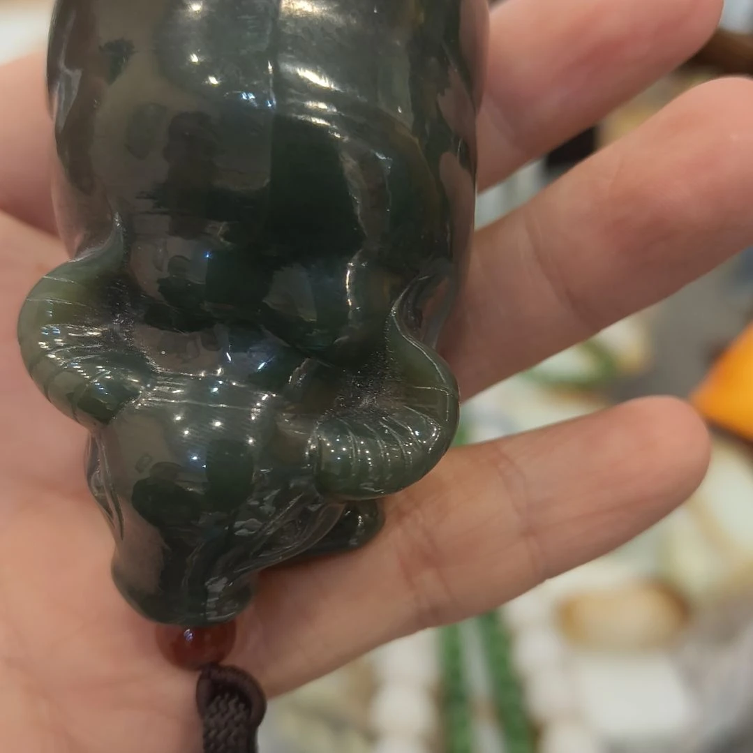 和田玉（青玉）未镶嵌吊坠(不含链)